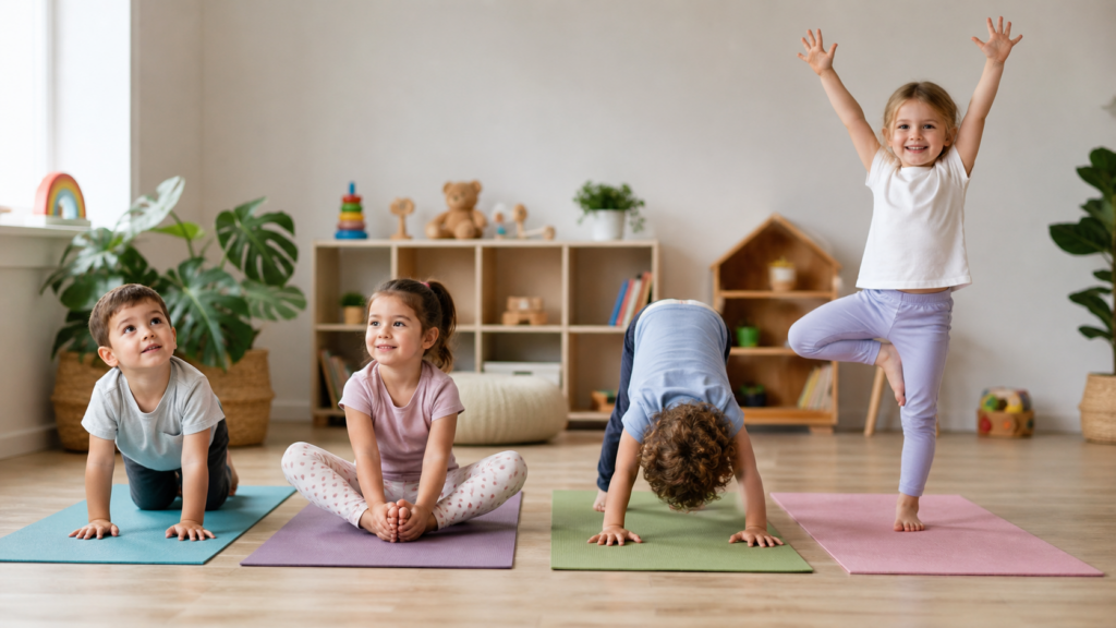 Fun Kid Yoga Poses for 4